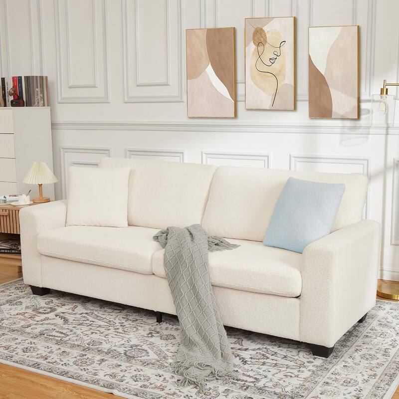 83' Comfy Cloud Couch, Modern 3 Seater Deep Seat Sofa