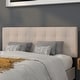 preview thumbnail 4 of 36, Quilted Tufted Upholstered Headboard Beige - Queen