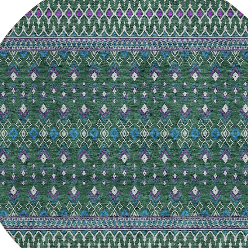 HomeRoots Tribal Transitional Rectangle Outdoor Rug
