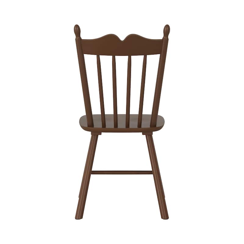 Solid Wood Dining Chairs Set of 2 - N/A