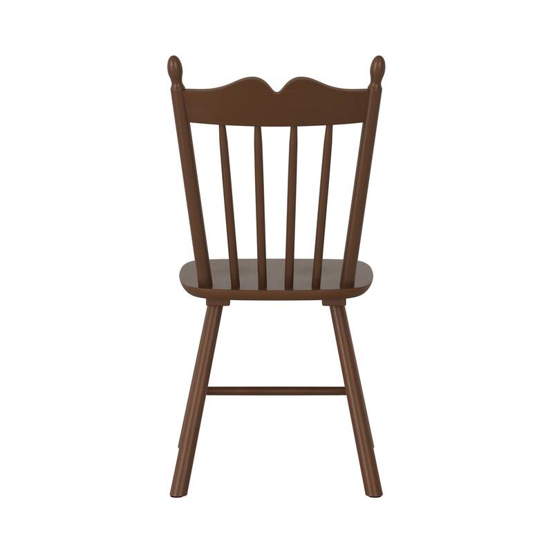Solid Wood Dining Chairs Set of 6 - N/A