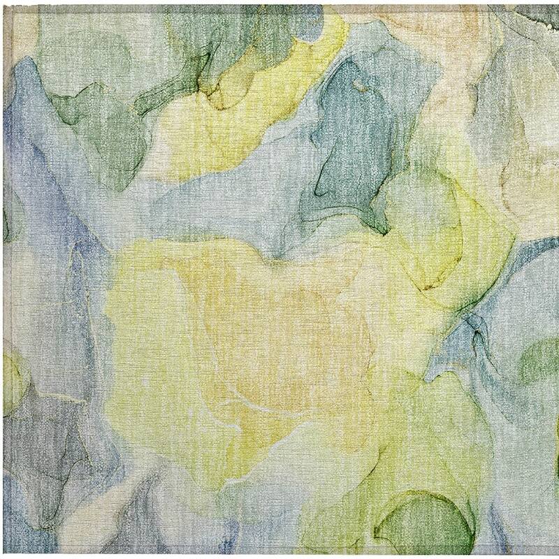 Pana Artistic Abstract Weather Resistant Blended Style Outdoor Rug