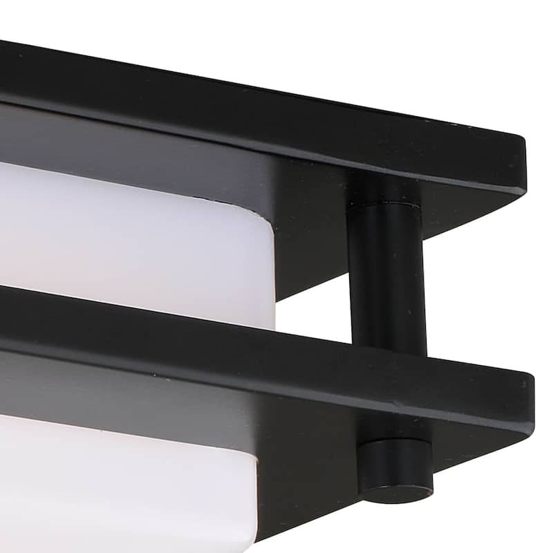 Vaxcel Horizon 12" LED Flush Mount Oil Burnished Bronze - 12-in W x 3.5-in H x 12-in D