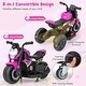 preview thumbnail 16 of 32, 6V Battery Powered Motorbike with Detachable Training Wheels for Kids - 29" x 15" x 19"