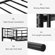 preview thumbnail 2 of 6, Heavy Duty Loft Bed Frame Metal Loft Bed Twin Size w/ Guardrail