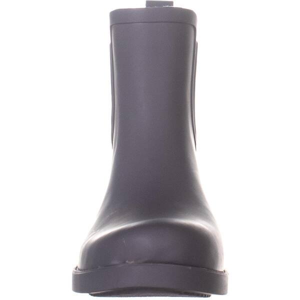 Shop Ed Ellen Degeneres Wallita Short Rain Boots Grey Matte Black