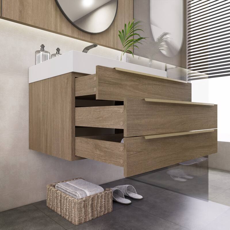 Noble 30" Wall Mounting Vanity with Reinforced Acrylic Sink