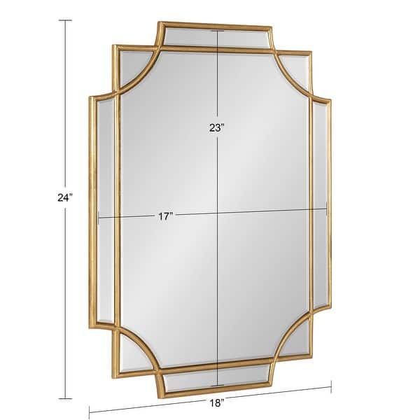 dimension image slide 12 of 18, Kate and Laurel Minuette Traditional Decorative Framed Wall Mirror
