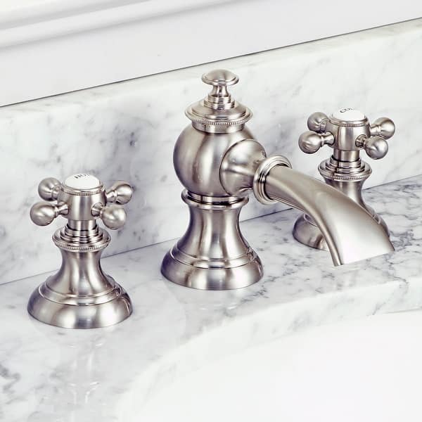 slide 2 of 5, Widespread Lavatory Faucet with Pop-Up Drain