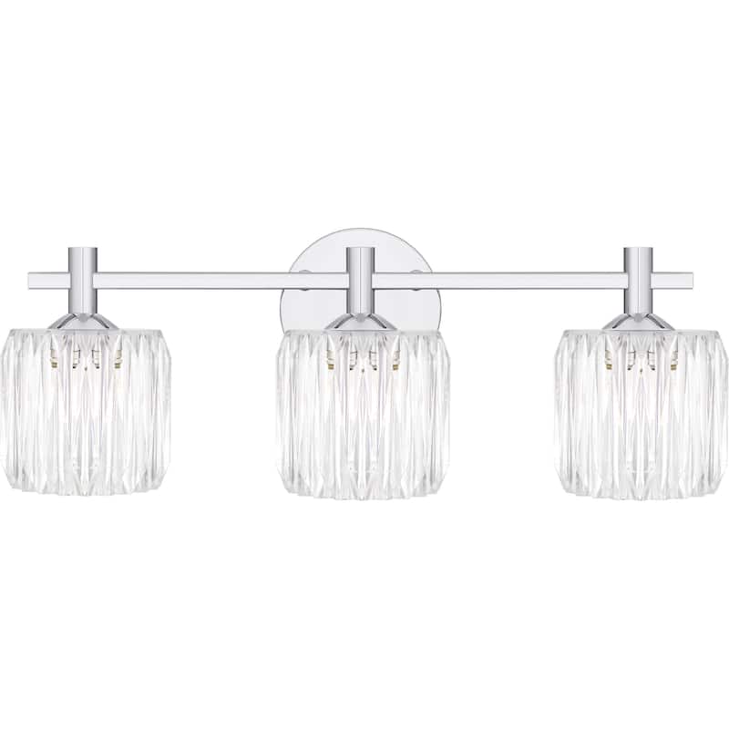 Spade 3-Light Polished Chrome Bath Light