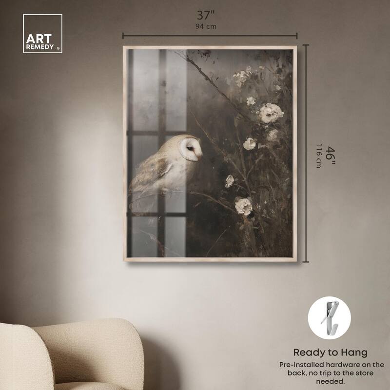 Owl in the Shadows I Shadowbox by Art Remedy