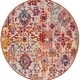 preview thumbnail 12 of 11, SAFAVIEH Savannah Mami Boho Oriental Polyester Rug 7' Round - Cream/Orange - Round