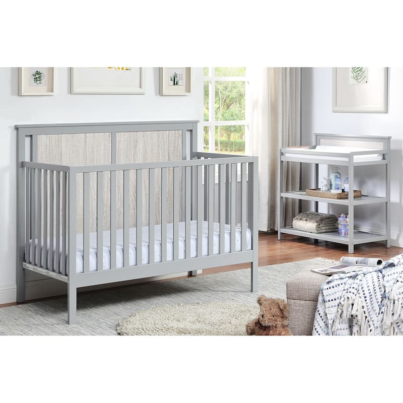 Connelly 4-in-1 Convertible Crib Gray/Rockport Gray - Grey - Grey