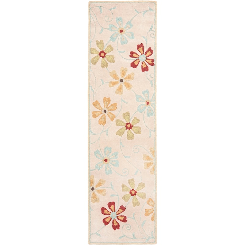 SAFAVIEH Handmade Blossom Jayasri Modern Floral Wool Rug