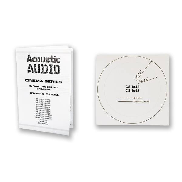 Shop Acoustic Audio Cs Ic43 In Ceiling Speakers 3 Way 3600w 9 Pair