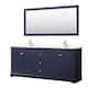 Option Dark Blue / White Quartz Top / Brushed Gold