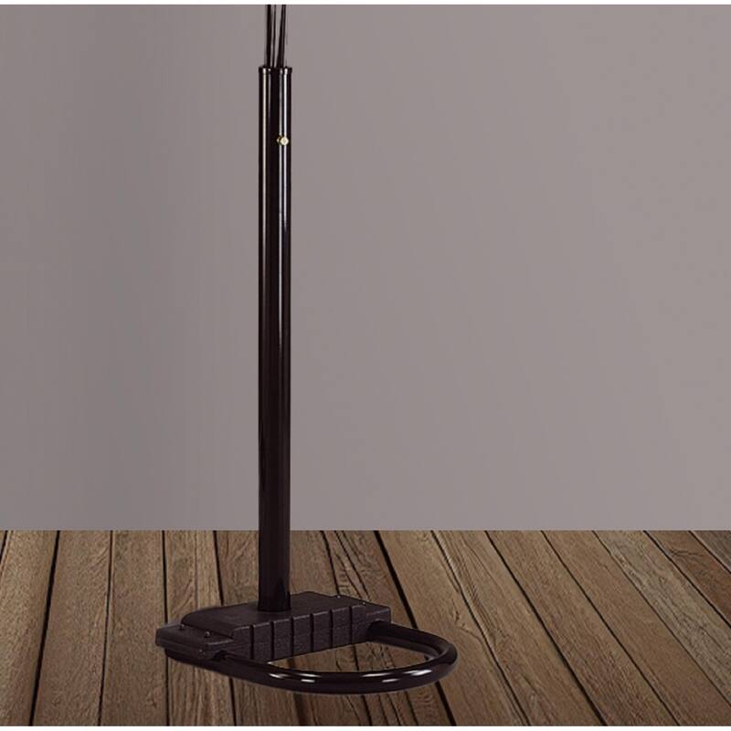 1pc Modern Design Classic Luxury Sleek Multi-head Floor Arc Lamp Half Moon Radiant Crystal-encrusted Sleek Metallic Stems