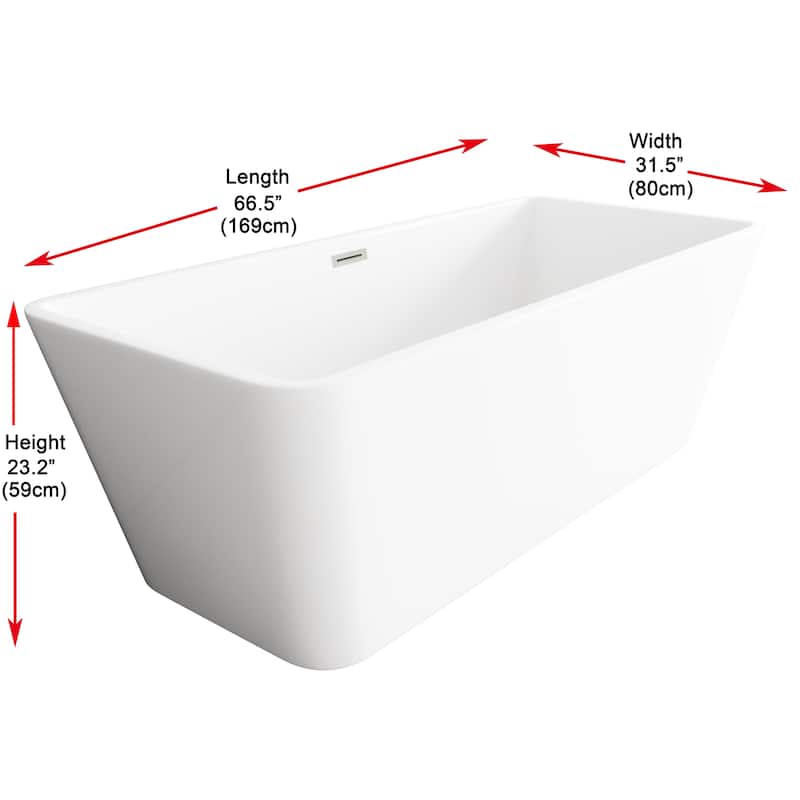 Thaddeus Bathtub in Glossy White