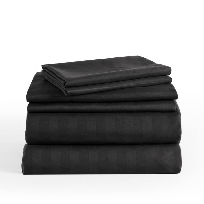 3/4 Pcs Luxury Stripe Bed Sheets Set