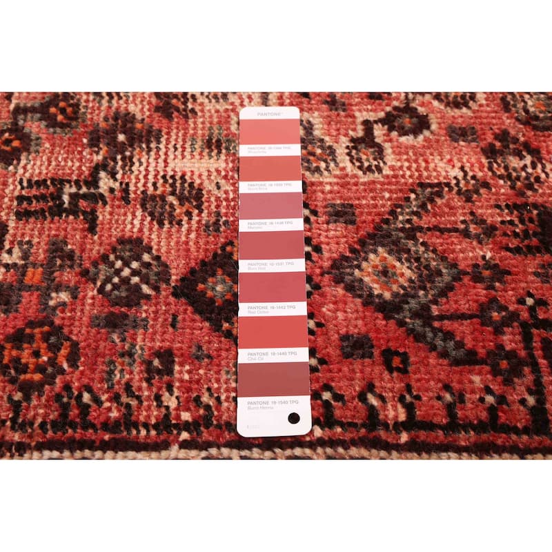 ECARPETGALLERY Hand-knotted Melis Light Red Wool Rug - 6'4 x 9'8