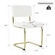 preview thumbnail 18 of 28, Teddy Dining Chair Set of 2 with Upholstered Back Accent Chair and C-Shaped Metal Legs Vanity Chair, Student Desk Chair