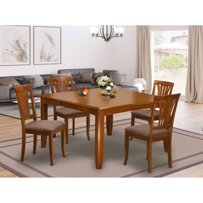 Dining Room Set - Table and Chairs - Eclectic Elegance - 54 Inch Square Table - 8 Chairs