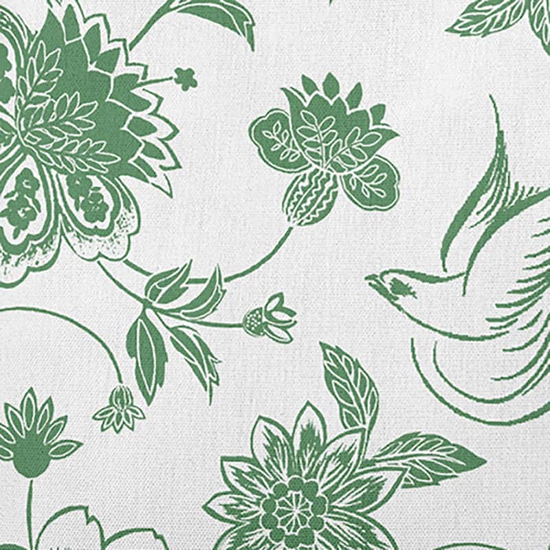 Traditional Bird Floral Indoor/Outdoor Throw Pillow