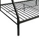 preview thumbnail 4 of 4, Metal Twin XL/Queen Bunk Bed with Ladders, Black
