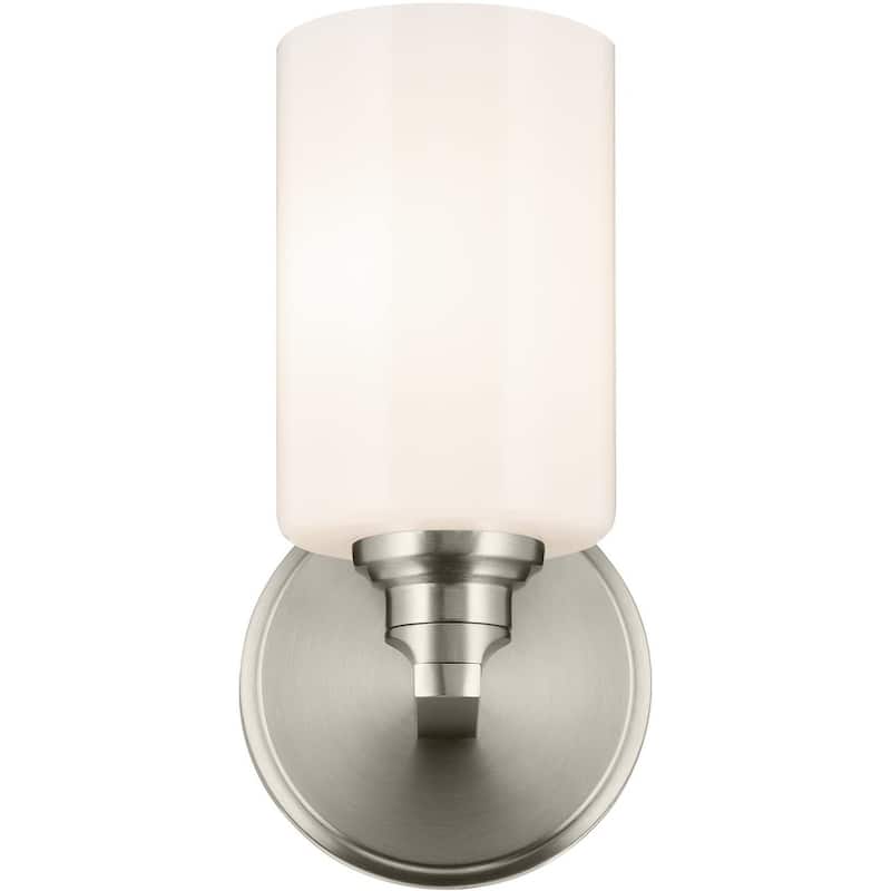 Kichler 55224 Gioe 10" Tall Bathroom Sconce with Opal Glass Shade