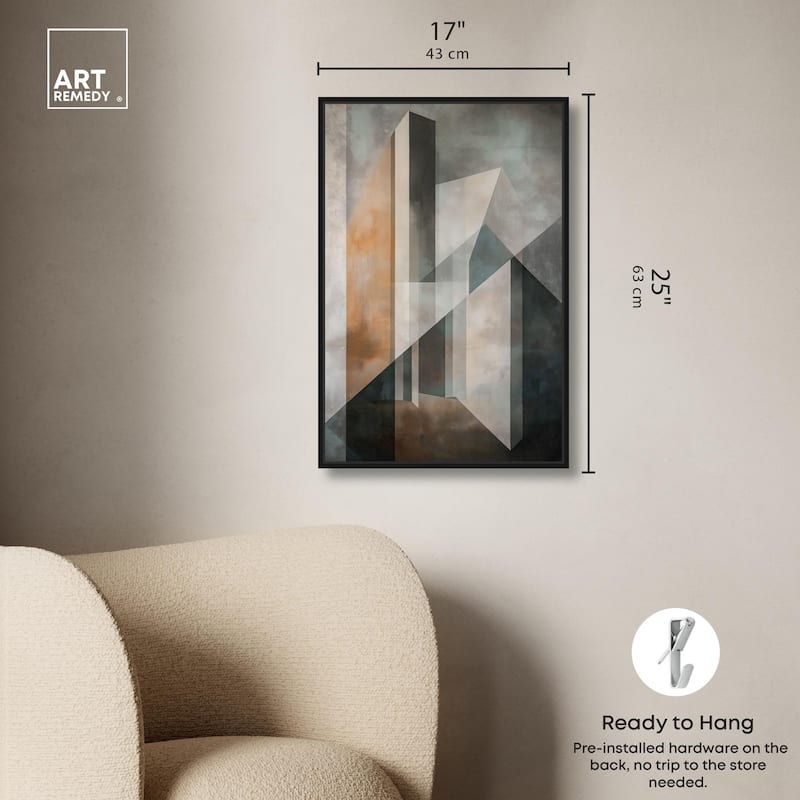 Spatial Geometry Canvas by Art Remedy