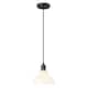 Option Matte Black with Vintage Milk Glass