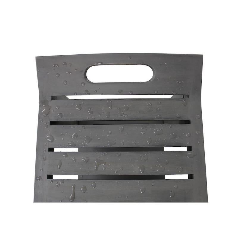 CoastalVogue Tranquility 24in Wide Shower Bench in a Gray Finish