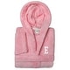 preview thumbnail 8 of 78, Sweet Kids 100% Polyester SUPER PLUSH Double Brushed Hooded Bathrobe with White Bookman Monogram E - Large