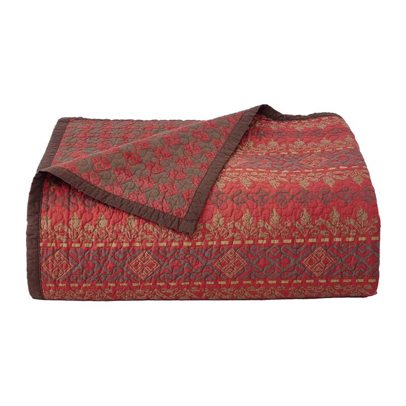 Paseo Road Rushmore Diamond Geometric 3 Piece Reversible Quilt Set