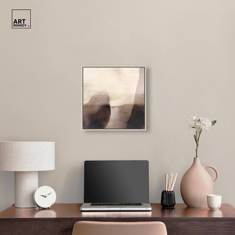 Pale Taupe II Canvas by Art Remedy