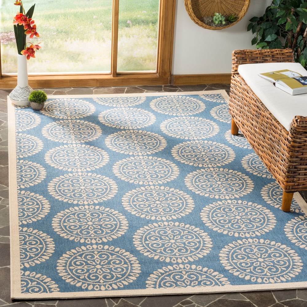 SAFAVIEH Linden Hyrije Indoor/ Outdoor Waterproof Patio Backyard Rug
