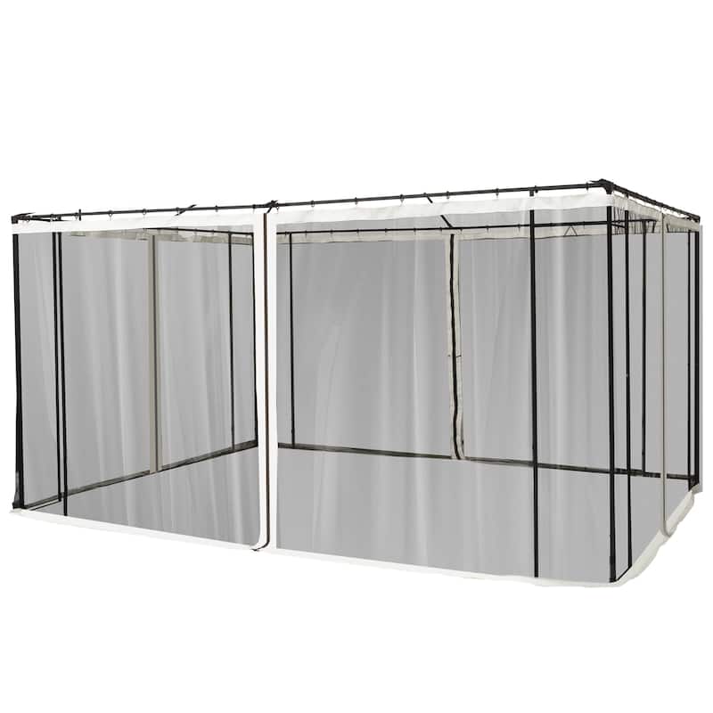 Outsunny Universal Replacement Mesh Sidewall Mosquito Netting