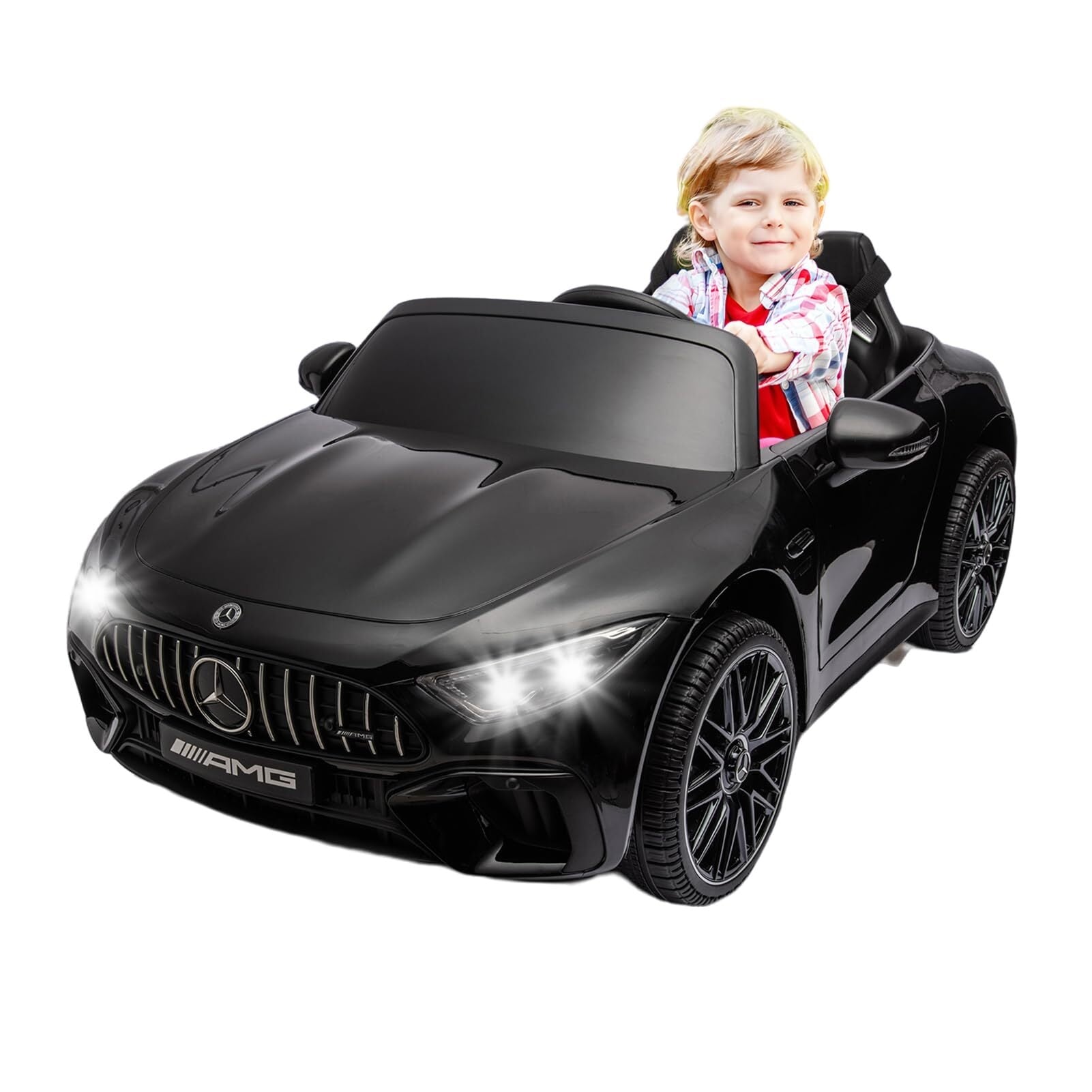Ride on Car for Kids 12V Licensed Mercedes Benz SL63 Electric Vehicles Battery Powered Sports Car with Remote Control Bed Bath Beyond 40524621