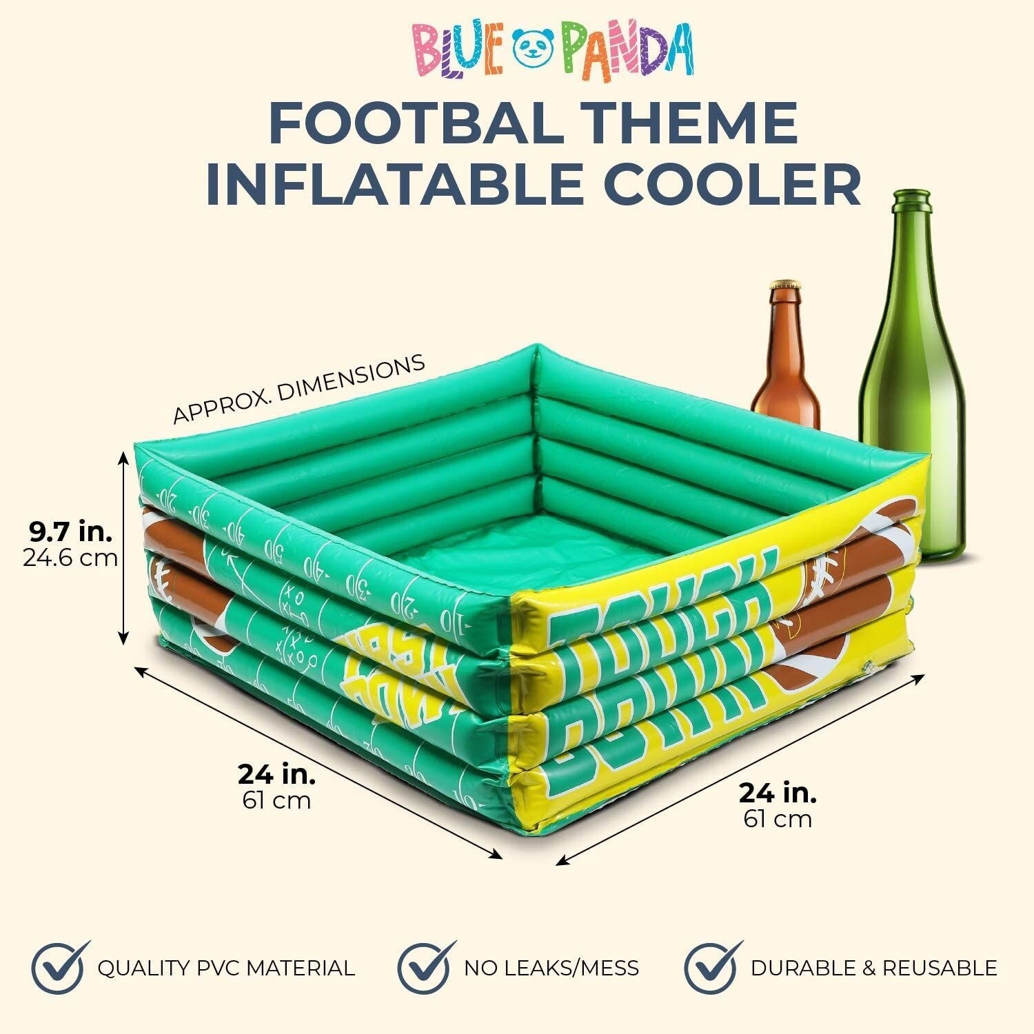 inflatable football buffet cooler