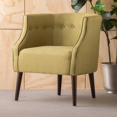 Green 28.75" Button Tufted Club Chair