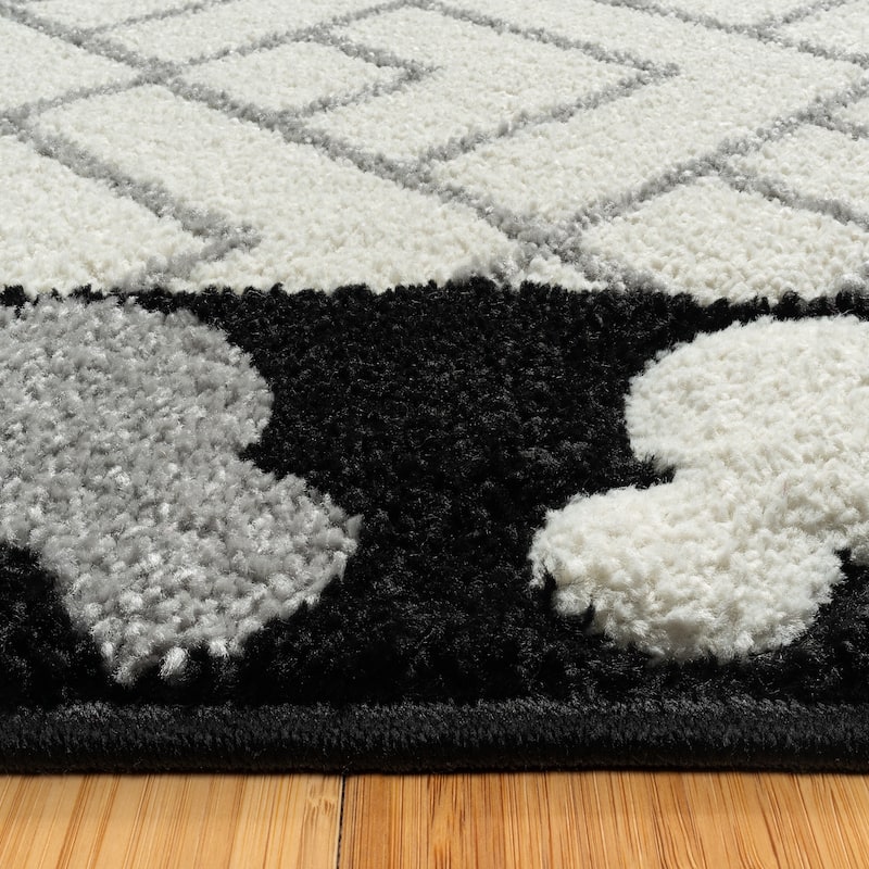 Licensed Disney Bravo Encore Mickey Mouse Modern Geometric Polypropylene Indoor Area Rug Collection
