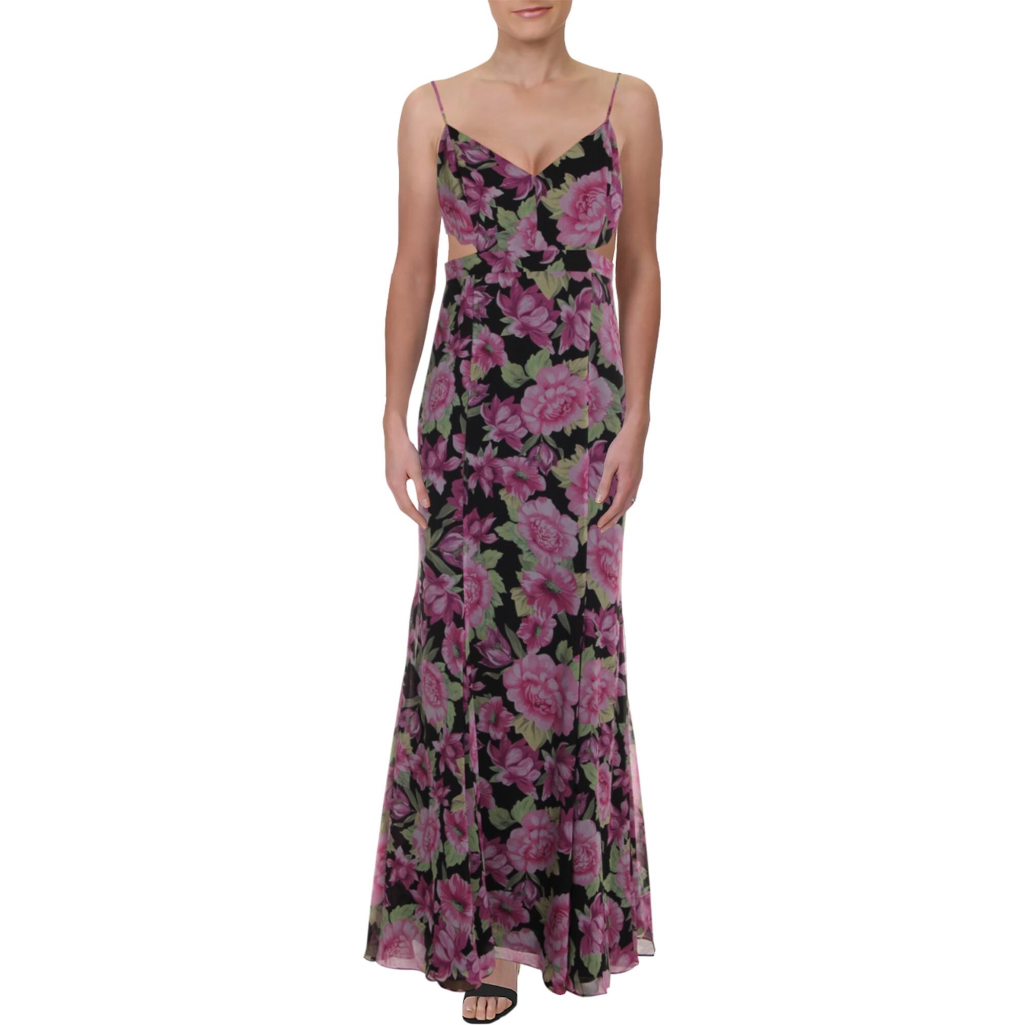 fame and partners floral maxi dress