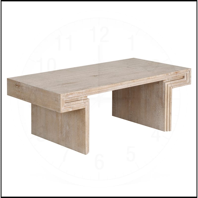 Double-Tier American Vintage Industrial Coffee Table