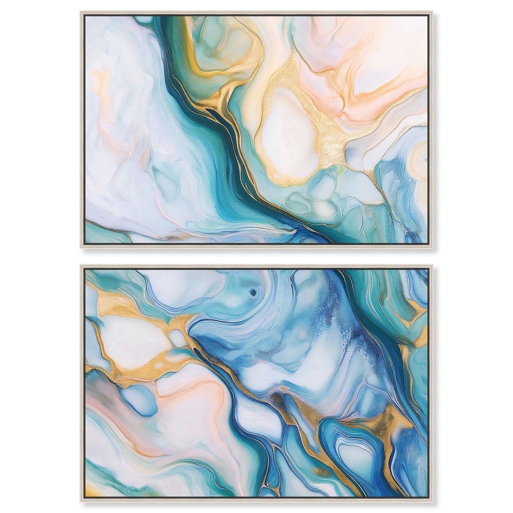 Visions Pastel I Canvas Set of 2 by Art Remedy