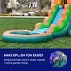 preview thumbnail 9 of 9, HeroKiddo Tropical Breeze Commercial Grade Inflatable Bounce House & Water Slide Combo with Detachable Pool (No Blower Included)