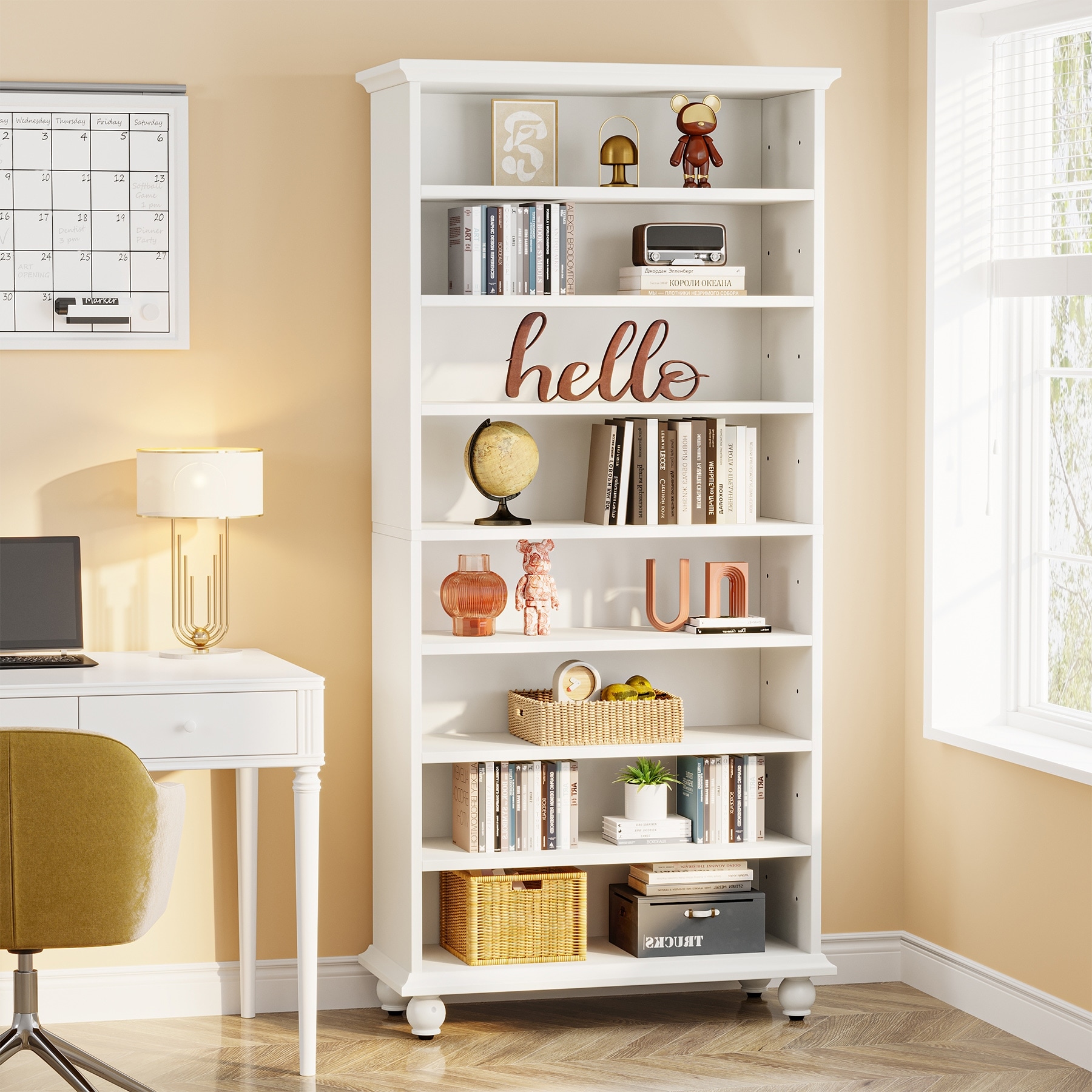 69-inch Tall Bookcase Bookshelves Book Display Stand for Living
