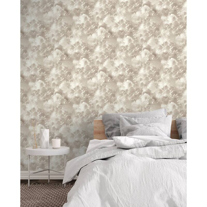 Arthouse Merryweather Neutral Cloudy Skies Wallpaper