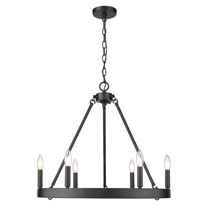 Alastair 6 Light Chandelier - 27x22"