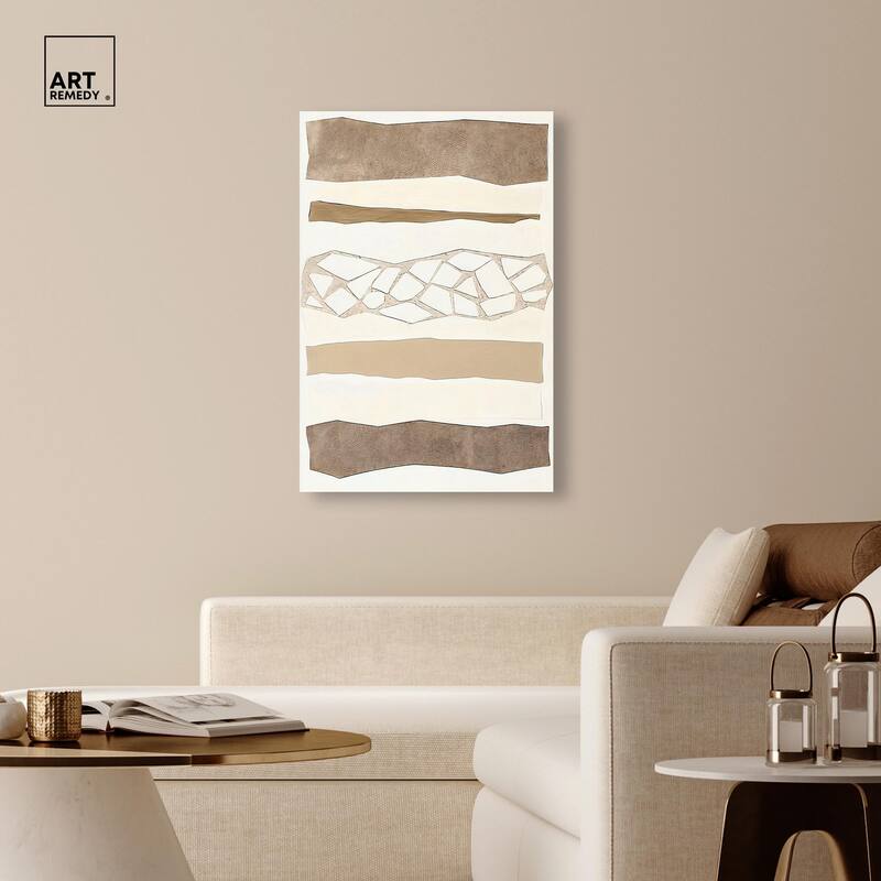 Relief Rifts I Canvas by Art Remedy, Gallery Wrapped