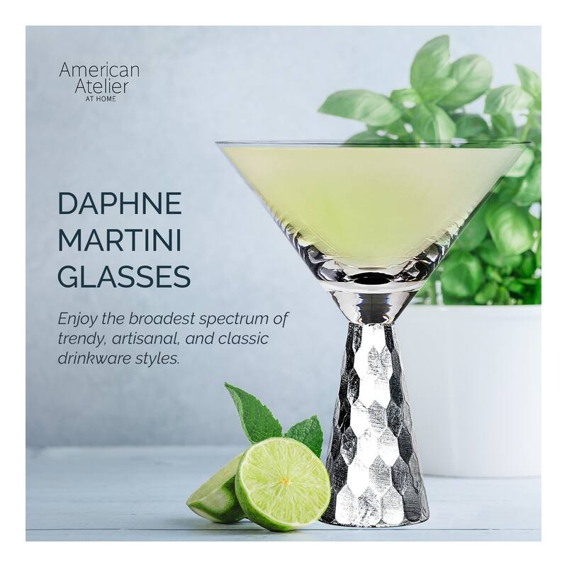 American Atelier Daphne Martini Glasses Set of 2 - 9 oz.